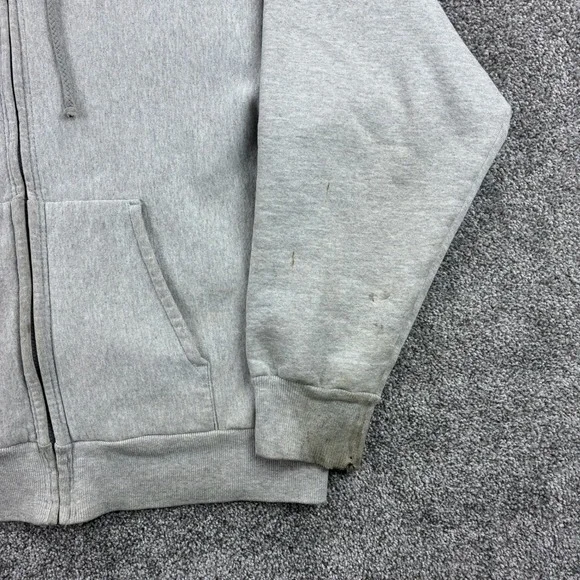 Vintage‎ Camber Hoodie Mens Large Gray Full Zip Sweatshirt Heavyweight Company